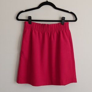 J. Crew Red Paperbag Waist Sidewalk Mini Skirt